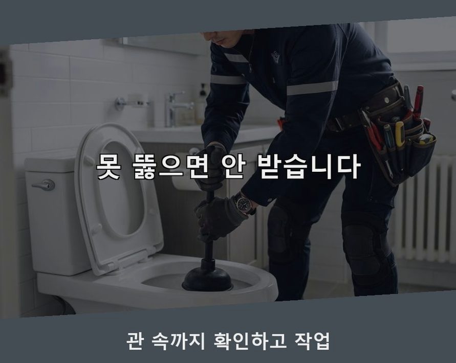 서울 성동구 응봉동 하수구막힘 전문 업체 현장 작업 사진 - 배관해결사