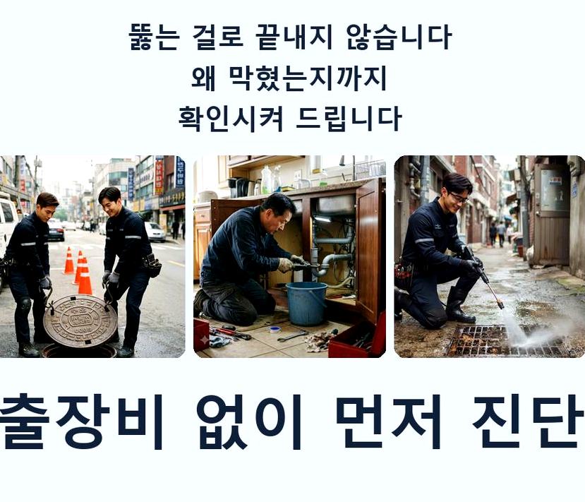 안산시상록구 이동 싱크대막힘 출장비 무료 현장 작업 사진 - 배관해결사