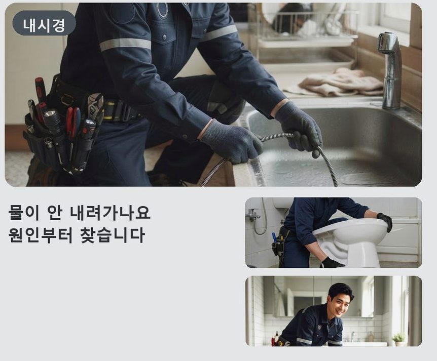 수원시장안구 이목동 오수관막힘 업체 현장 작업 사진 - 배관해결사