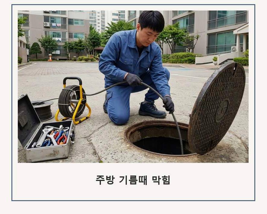수원시권선구 입북동 변기막힘 뚫음 현장 작업 사진 - 배관해결사