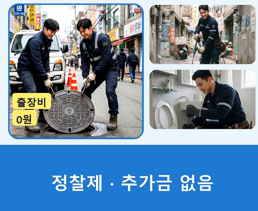 안산시상록구 장상동 변기막힘 원인 진단 현장 작업 사진 - 배관해결사