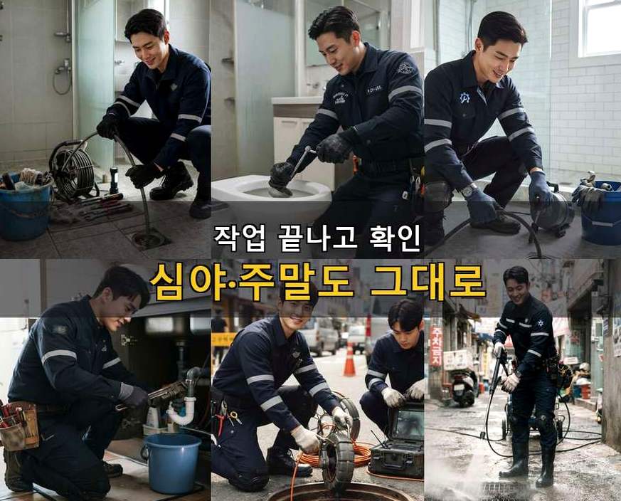 안산시상록구 장상동 싱크대막힘 업체 현장 작업 사진 - 배관해결사