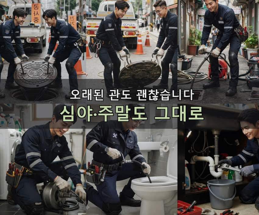 고양시일산동구 장항동 싱크대막힘 빠른 해결 현장 작업 사진 - 배관해결사