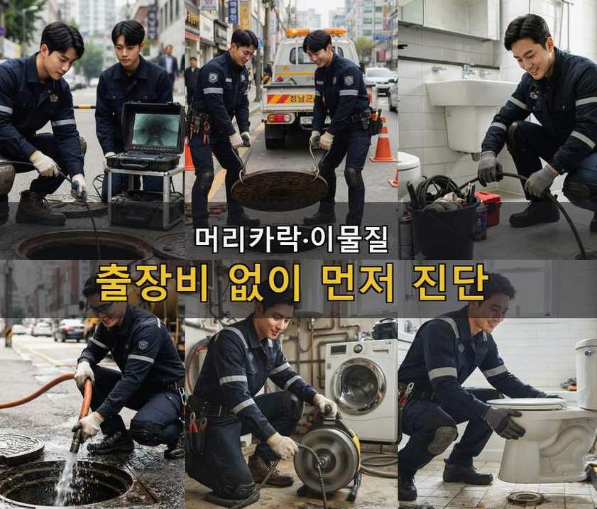 여주시 점봉동 하수구막힘 빠른 해결 현장 작업 사진 - 배관해결사