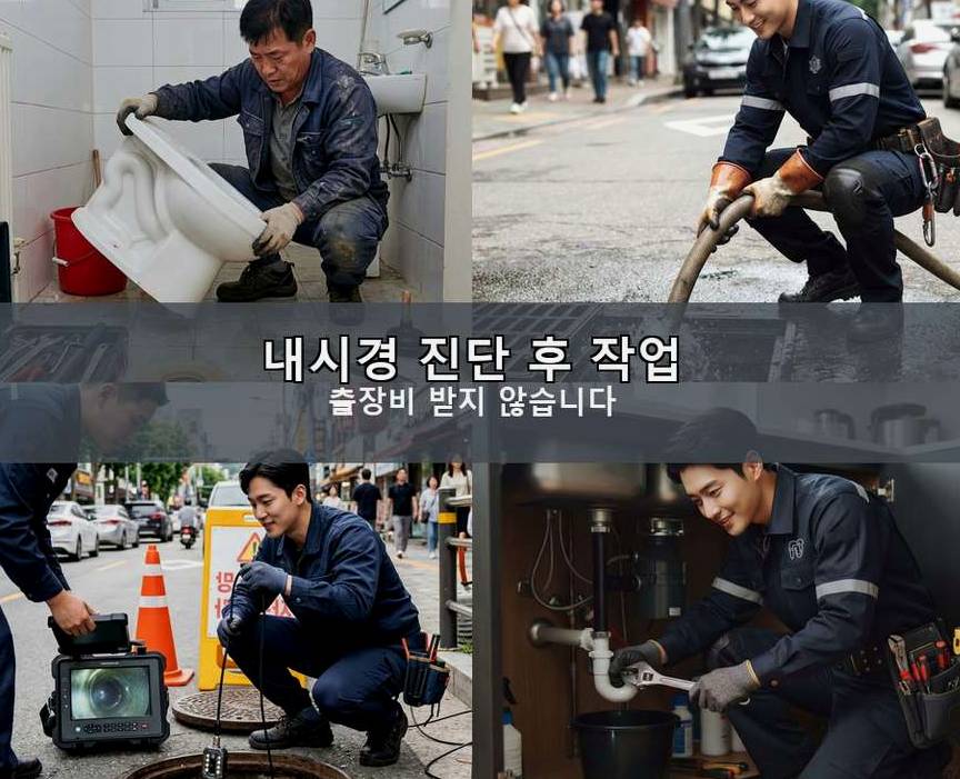과천시 주암동 배수구막힘 당일 처리 현장 작업 사진 - 배관해결사