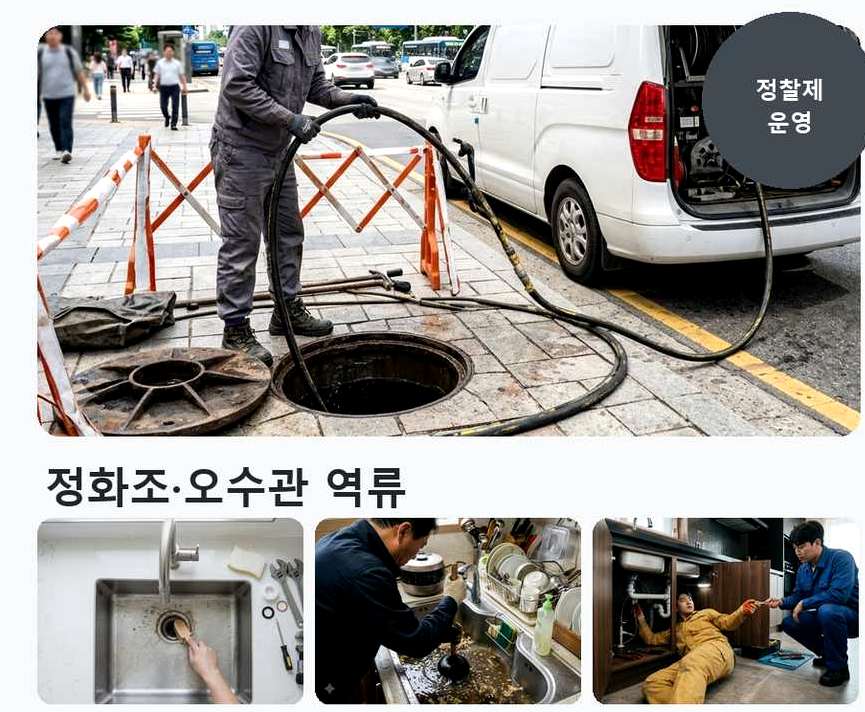 고양시일산동구 중산동 변기막힘 뚫음 현장 작업 사진 - 배관해결사