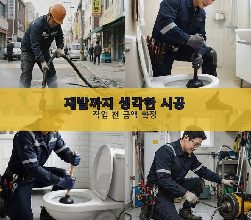 과천시 중앙동 싱크대막힘 야간 출동 현장 작업 사진 - 배관해결사