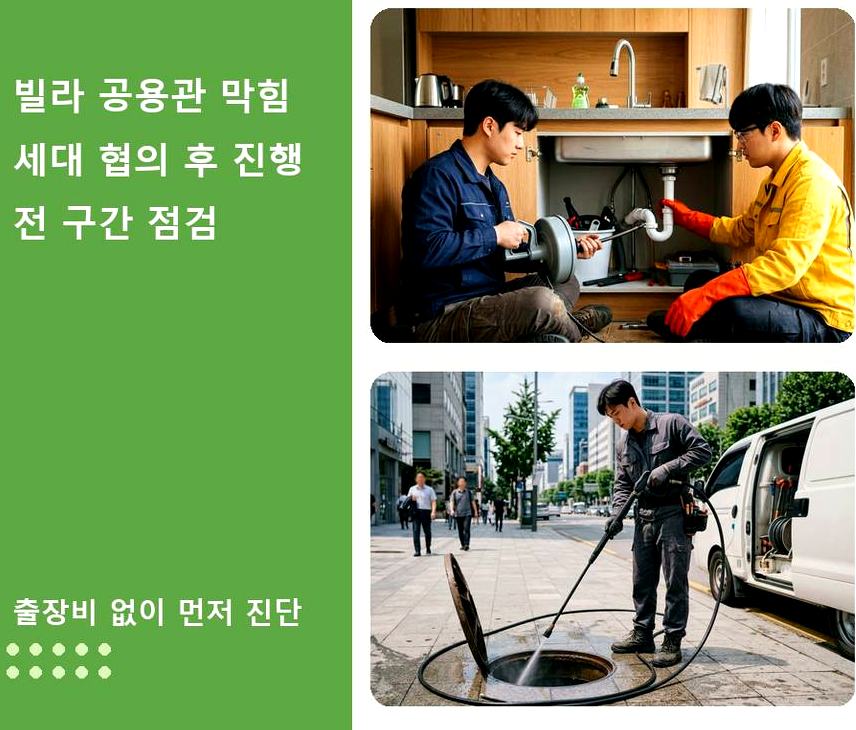 서울 중랑구 중화동 하수구 냄새 비용 현장 작업 사진 - 배관해결사