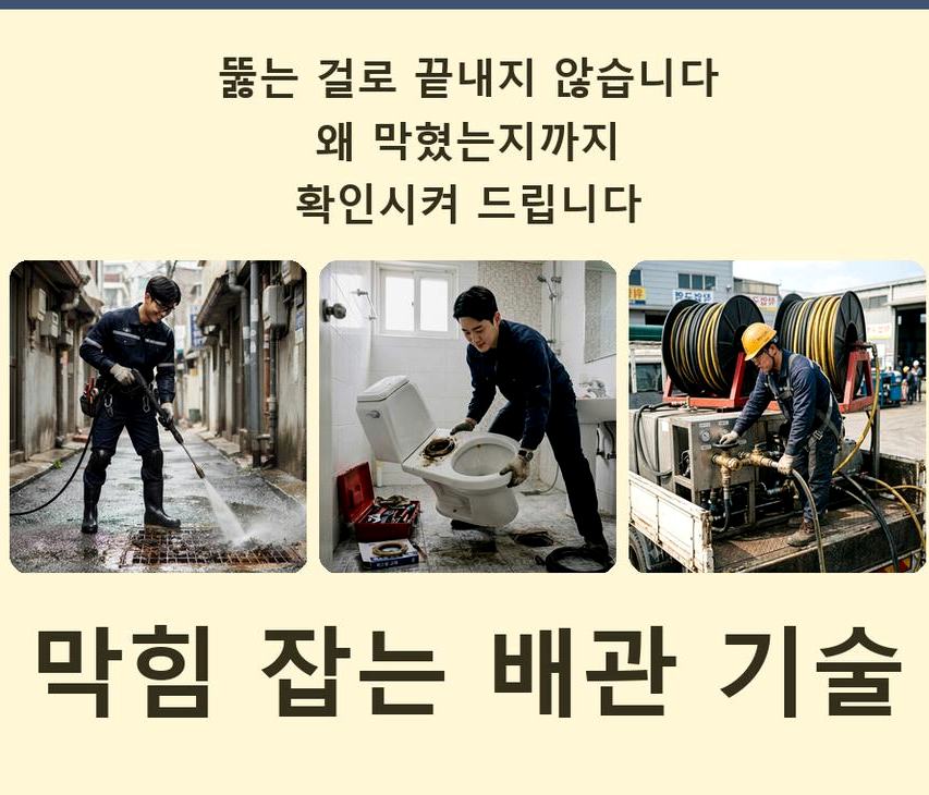 고양시일산동구 지영동 하수구막힘 빠른 해결 현장 작업 사진 - 배관해결사