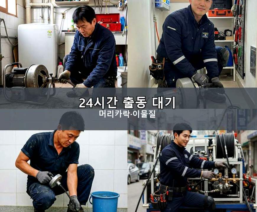 성남시수정구 창곡동 변기막힘 비용 현장 작업 사진 - 배관해결사