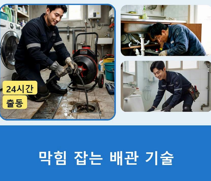 서울 구로구 천왕동 싱크대막힘 빠른 해결 현장 작업 사진 - 배관해결사