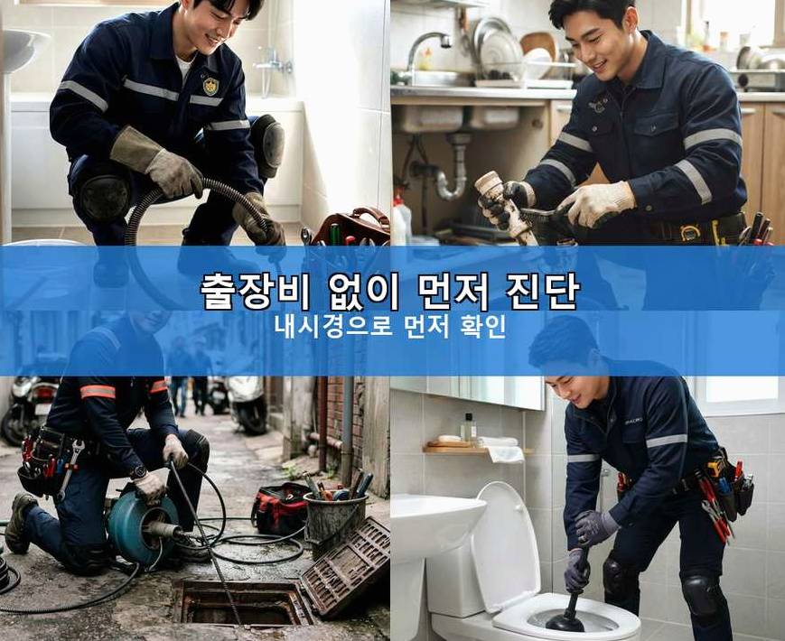 수원시장안구 천천동 하수구막힘 전문 업체 현장 작업 사진 - 배관해결사