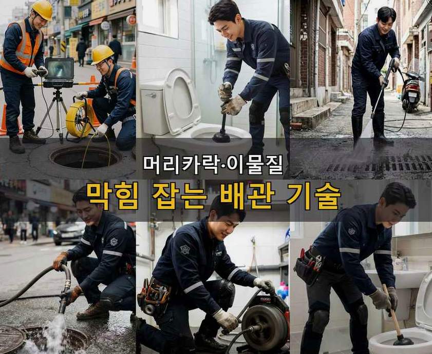 양평군 청운면가현리 배수구막힘 가격 안내 현장 작업 사진 - 배관해결사