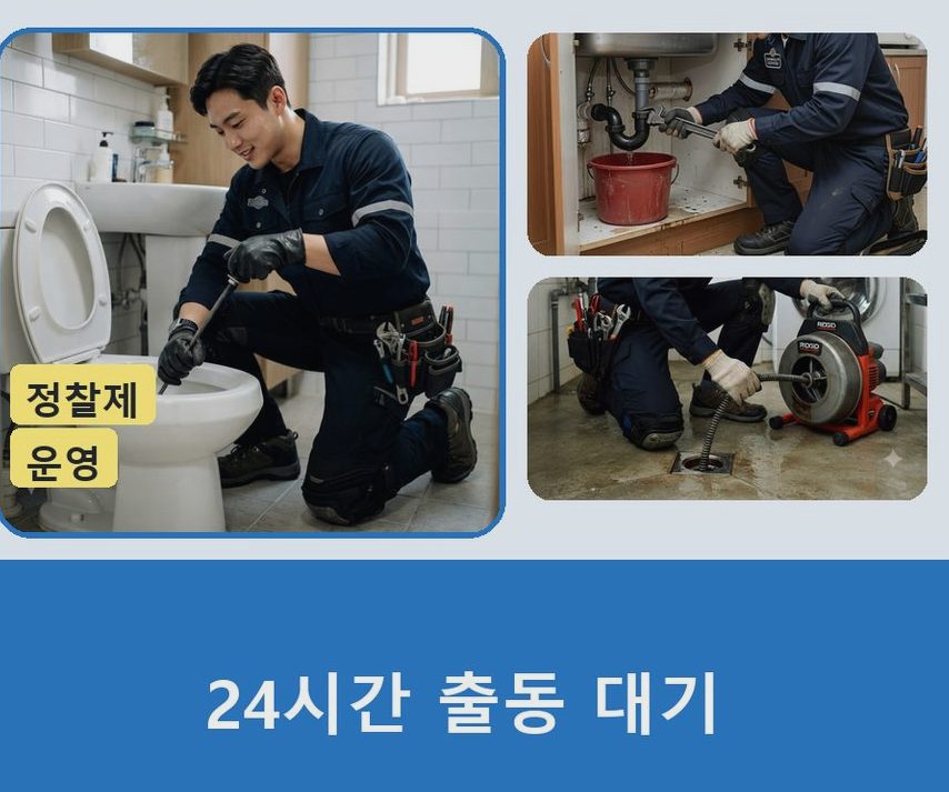 성남시수정구 태평동 배수구막힘 원인 진단 현장 작업 사진 - 배관해결사