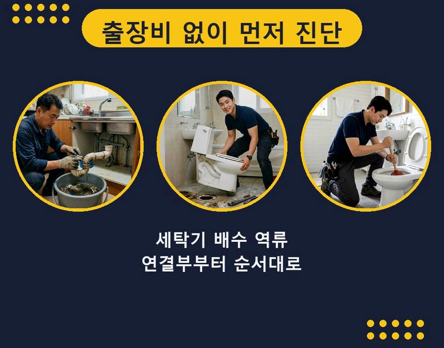 수원시장안구 파장동 배수구막힘 당일 처리 현장 작업 사진 - 배관해결사