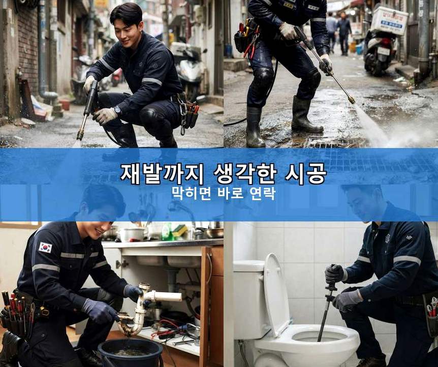 여주시 하거동 변기막힘 가격 안내 현장 작업 사진 - 배관해결사