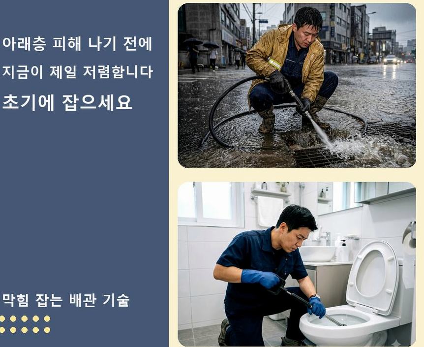 여주시 하거동 싱크대막힘 빠른 해결 현장 작업 사진 - 배관해결사