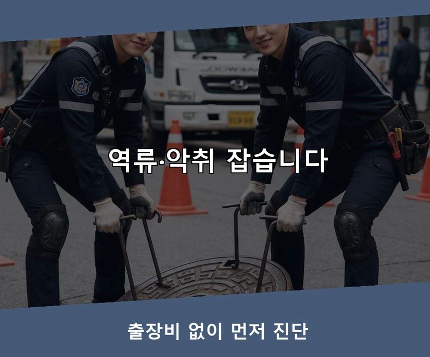 김포시 학운리 변기막힘 비용 현장 작업 사진 - 배관해결사