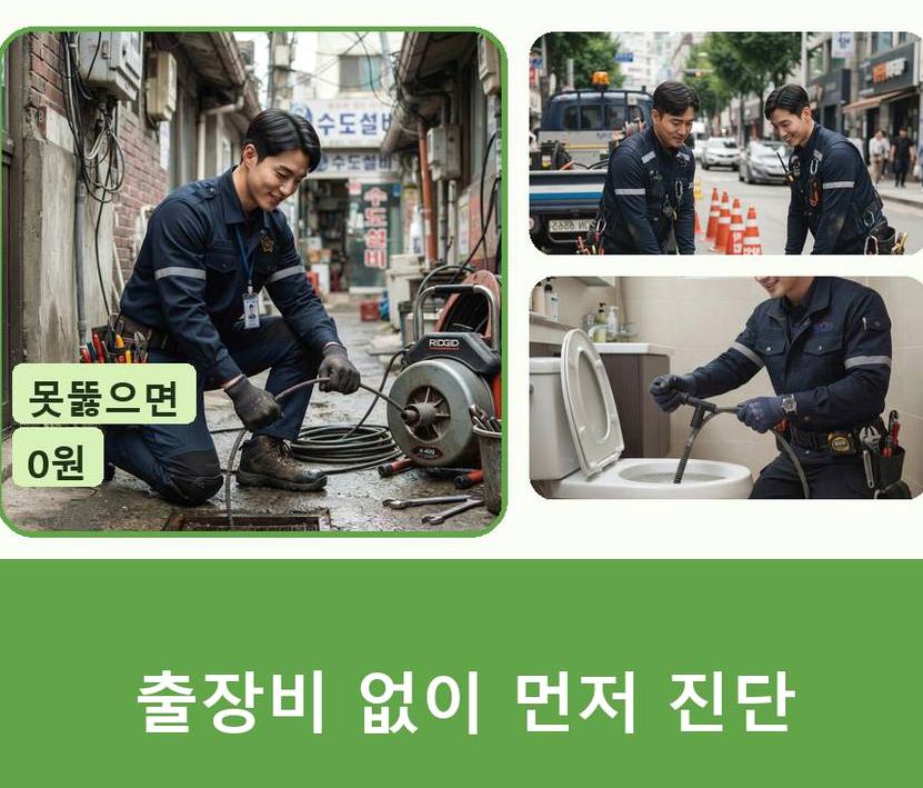 서울 구로구 항동 배수구막힘 긴급출동 현장 작업 사진 - 배관해결사