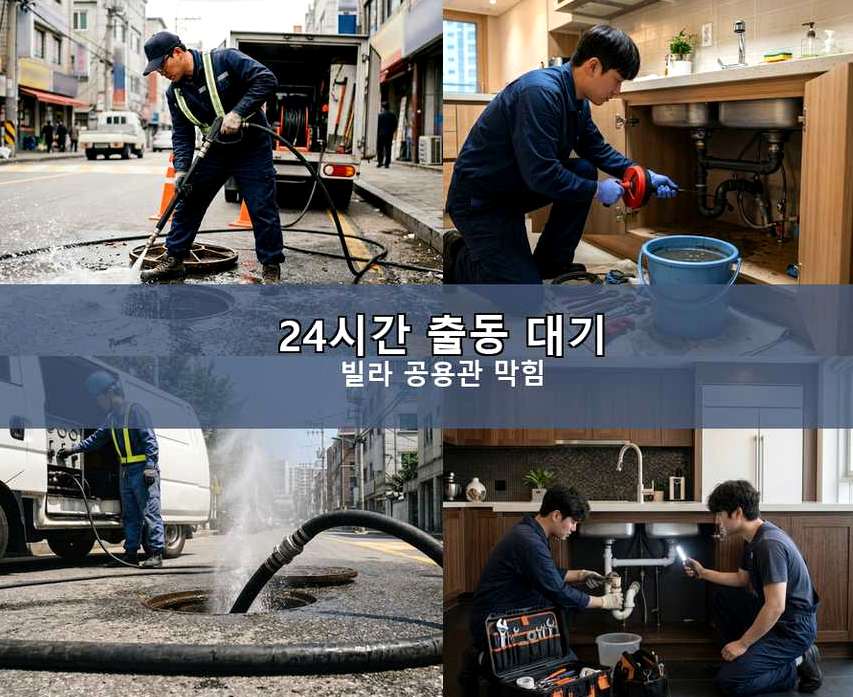 서울 동작구 흑석동 싱크대막힘 출장비 무료 현장 작업 사진 - 배관해결사