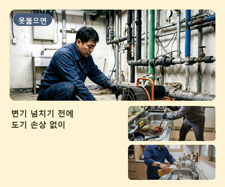 서울 양천구 목동 변기막힘 비용 현장 작업 사진 - 배관해결사