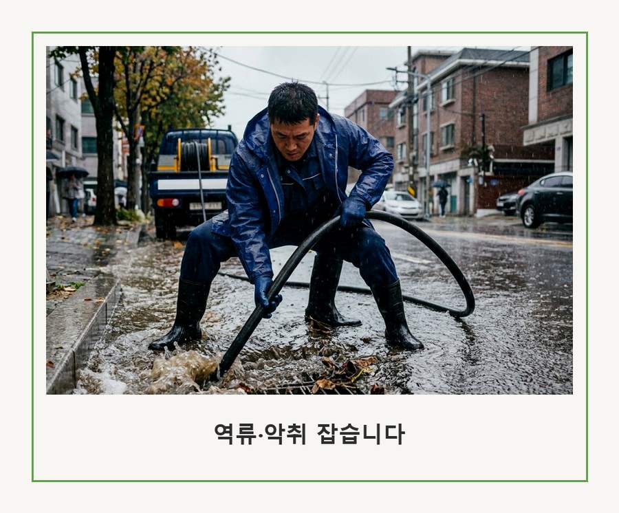 서울 도봉구 도봉동 싱크대막힘 야간 출동 현장 작업 사진 - 배관해결사
