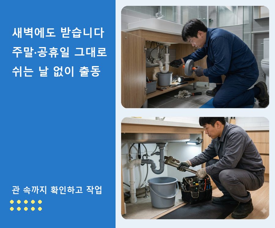 서울 구로구 가리봉동 하수구막힘 업체 현장 작업 사진 - 배관해결사