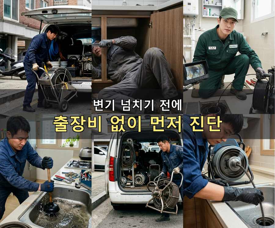서울 강남구 개포동 변기막힘 비용 현장 작업 사진 - 배관해결사