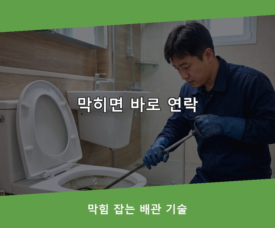 서울 은평구구 산동 세면대막힘 원인 진단 현장 작업 사진 - 배관해결사