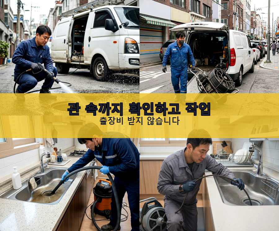수원시장안구 상광교동 변기막힘 당일 처리 현장 작업 사진 - 배관해결사