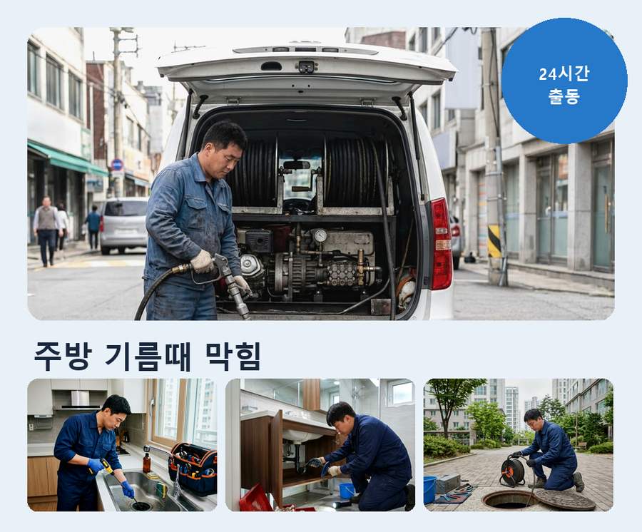 연천군백학면구 미리 변기막힘 뚫음 현장 작업 사진 - 배관해결사