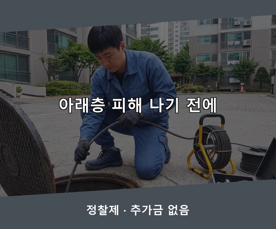 안성시 계동 하수구막힘 24시 출동 현장 작업 사진 - 배관해결사