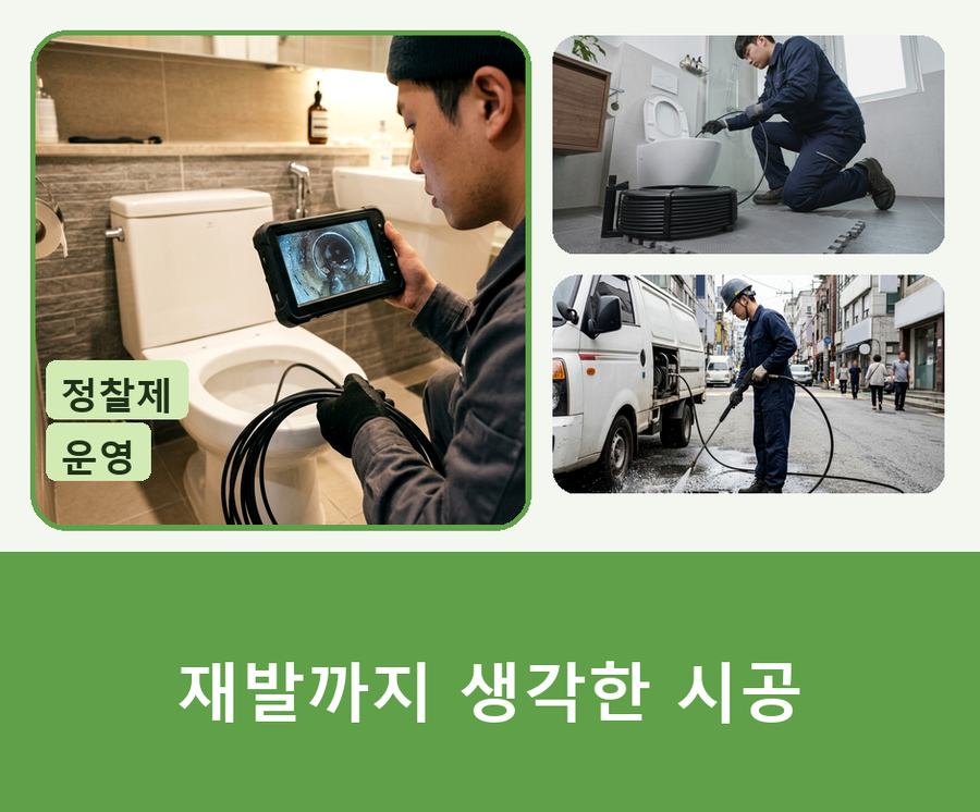 서울 강서구 공항동 하수구막힘 24시 출동 현장 작업 사진 - 배관해결사