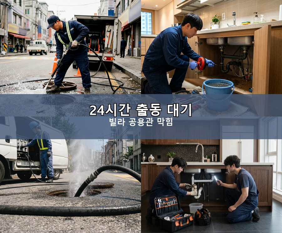 여주시 가업동 변기막힘 당일 처리 현장 작업 사진 - 배관해결사