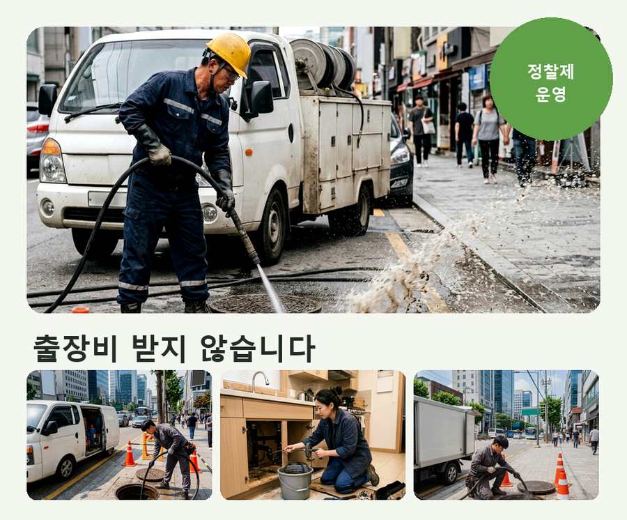 서울 강서구 가양동 변기막힘 고압세척·관통 작업 모습