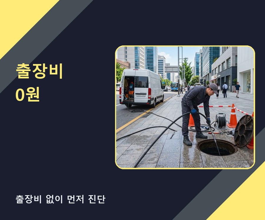 김포시양촌읍구 래리 배수구막힘 비용 현장 작업 사진 - 배관해결사